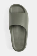 Pull&Bear Rubberized chunky slide Khaki