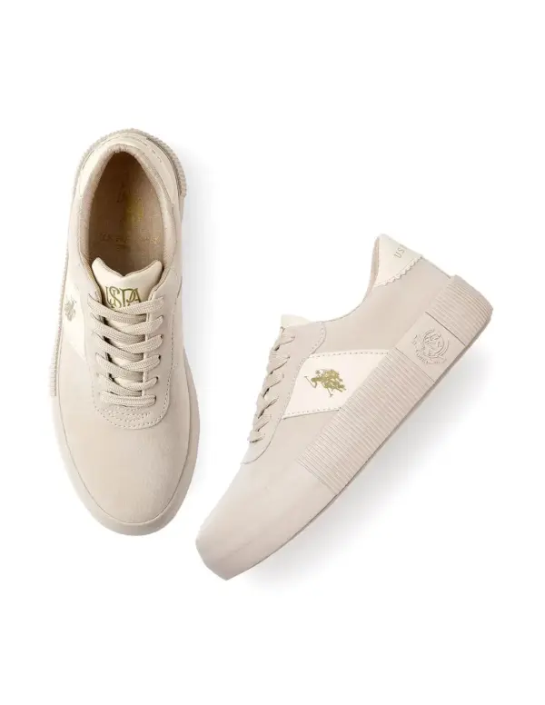 US Polo Assn Women's Beige Sneakers - Image 5