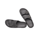 Pull&Bear Rubberized Sandal With Buckles Slide Grey