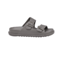 Pull&Bear Rubberized Sandal With Buckles Slide Grey