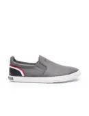 US Polo Men Round Toe Solid Timeo Slip On Sneakers Grey