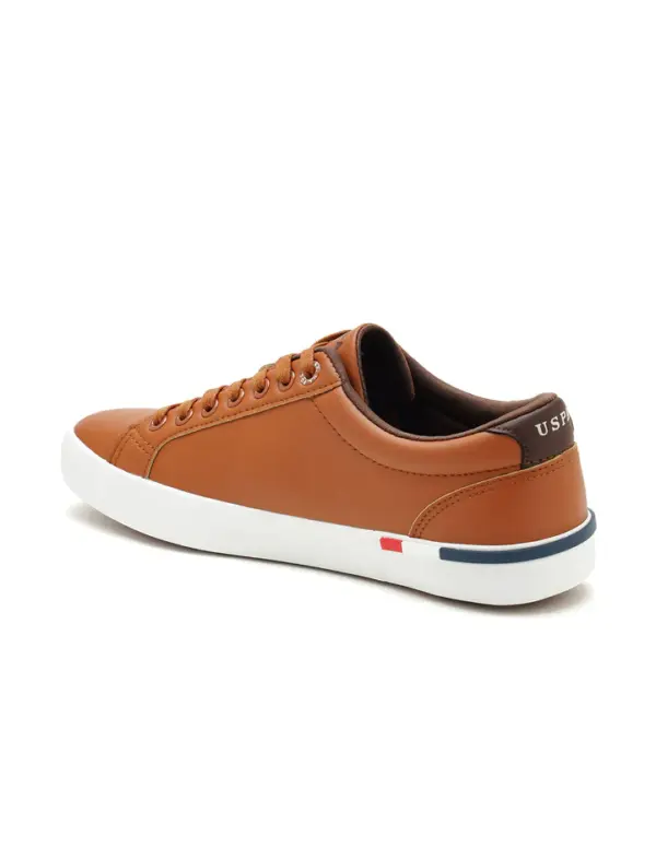 US Polo Men Solid Anton 2.0 Sneakers Brown - Image 5