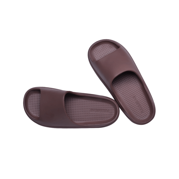 Pull&Bear Rubberized chunky Slide Brown - Image 2