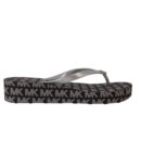 Michael Kors Bedford Logo Flip-Flop Silver