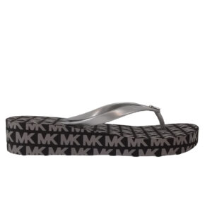 Michael Kors Bedford Logo Flip-Flop Silver