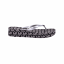Michael Kors Lilo Wedge Flip Flop Women Black/Silver