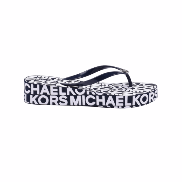 Michael Kors Lilo Wedge Flip Flop Women Navy - Image 4