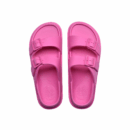 Pull&Bear Rubberized Sandal With Buckles Slide Pink