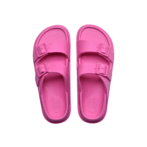 Pull&Bear Rubberized Sandal With Buckles Slide Pink
