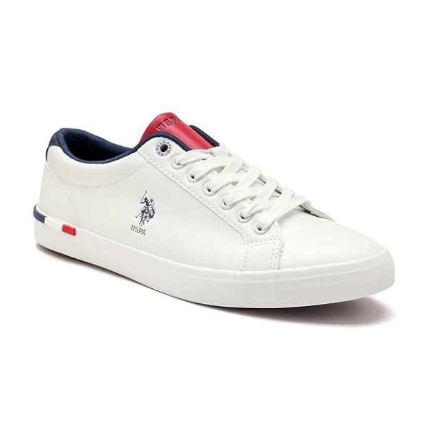 US Polo Assn Men Solid Anton 2.0 Sneakers White - Image 7