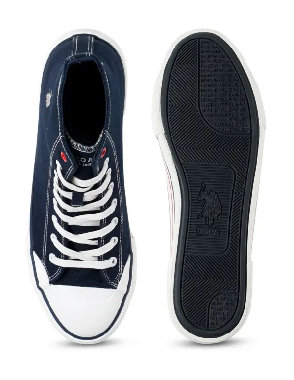 US Polo Men Vlair Navy Classics Mid Top Sneakers - Image 5