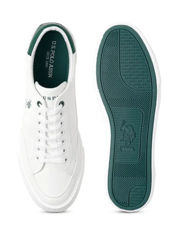 US Polo Men Solid Olivier Sneakers - Image 2