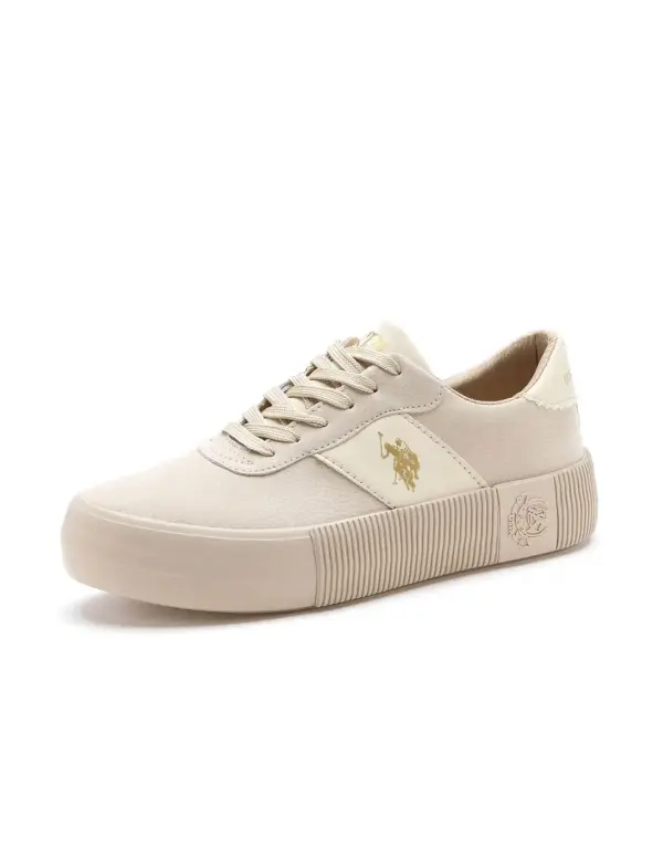 US Polo Assn Women's Beige Sneakers - Image 2