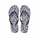 Michael Kors Lilo Wedge Flip Flop Women Navy