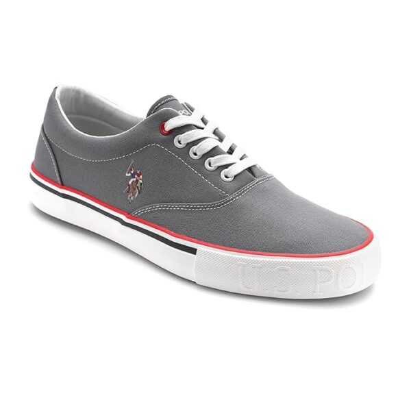 U.S. polo assn mens grey casual sneakers - Image 3