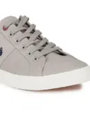 US Polo Men Contrast Stripe Canvas Clarkin Sneakers Grey
