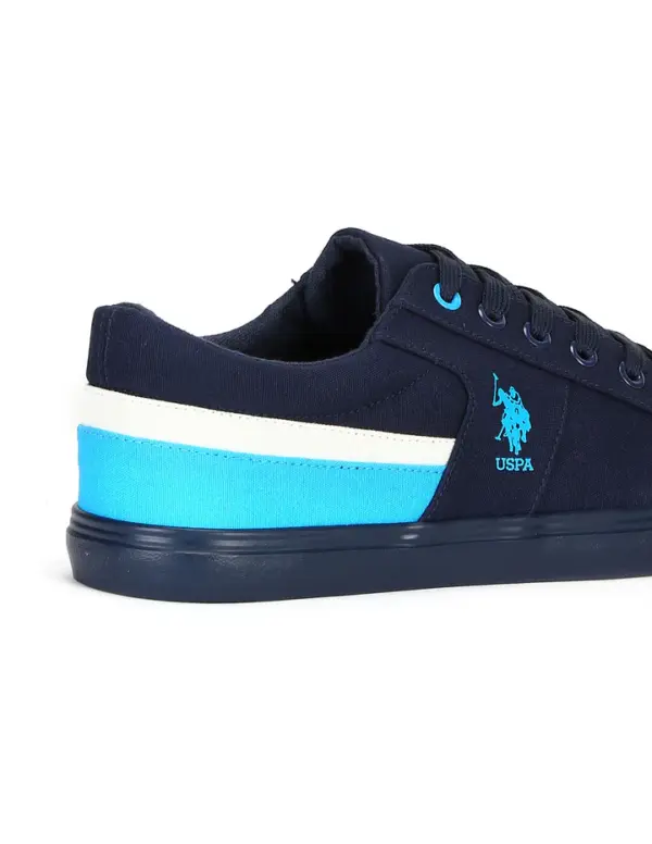 US Polo Contrast Stripe Canvas Clarkin Sneakers - Image 7