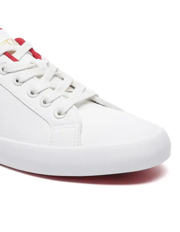 US Polo Assn Women Panelled Solid Lace Up Aubrey Sneakers - Image 6
