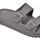 Pull&Bear Rubberized Sandal With Buckles Slide Grey