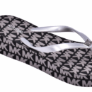 Michael Kors Lilo Wedge Flip Flop Women Black/Silver