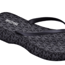 Michael Kors Lilo Wedge Flip Flop Women Black/Black
