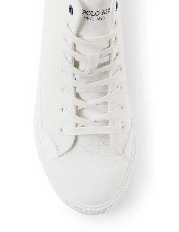 US Polo Men Vlair Off White Classics Mid Top Sneakers - Image 8