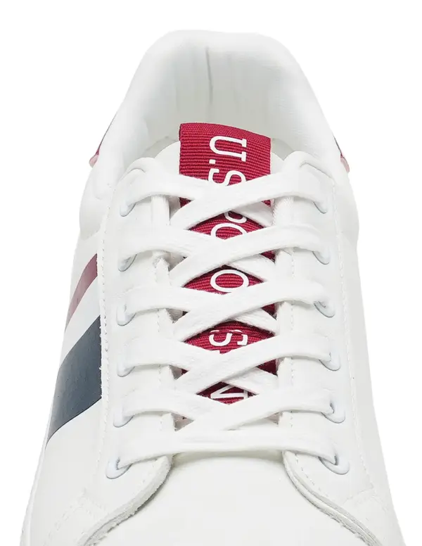 US Polo Assn Men Brand Stripe Santos 3.0 Sneakers - Image 8