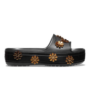 Crocs Crocband Platform Metallic Blooms Black