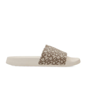 DKNY Synthetic Platform Slides White