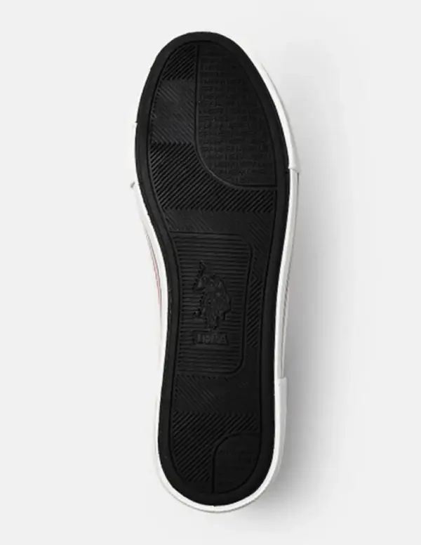 US Polo Assn Men Vlair Mid Top Sneakers Black - Image 3