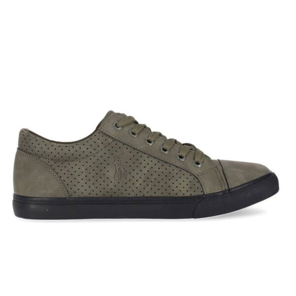 U.S. Polo Mens Perforated Quarter Sneaker Olive - Image 2