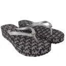 Michael Kors Bedford Logo Flip-Flop Silver