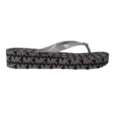 Michael Kors Bedford Logo Flip-Flop Silver