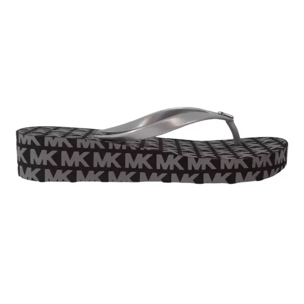 Michael Kors Bedford Logo Flip-Flop Silver - Image 4