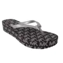 Michael Kors Bedford Logo Flip-Flop Silver